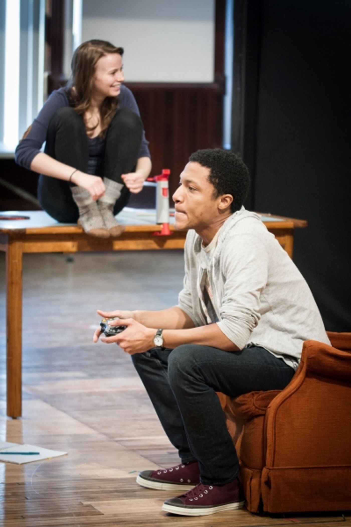 Photo Flash: In Rehearsal for Steppenwolf for Young Adults' Chicago Premiere of LEVELING UP, Beg. Tonight  Image
