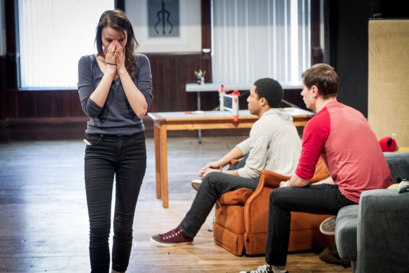 Photo Flash: In Rehearsal for Steppenwolf for Young Adults' Chicago Premiere of LEVELING UP, Beg. Tonight  Image