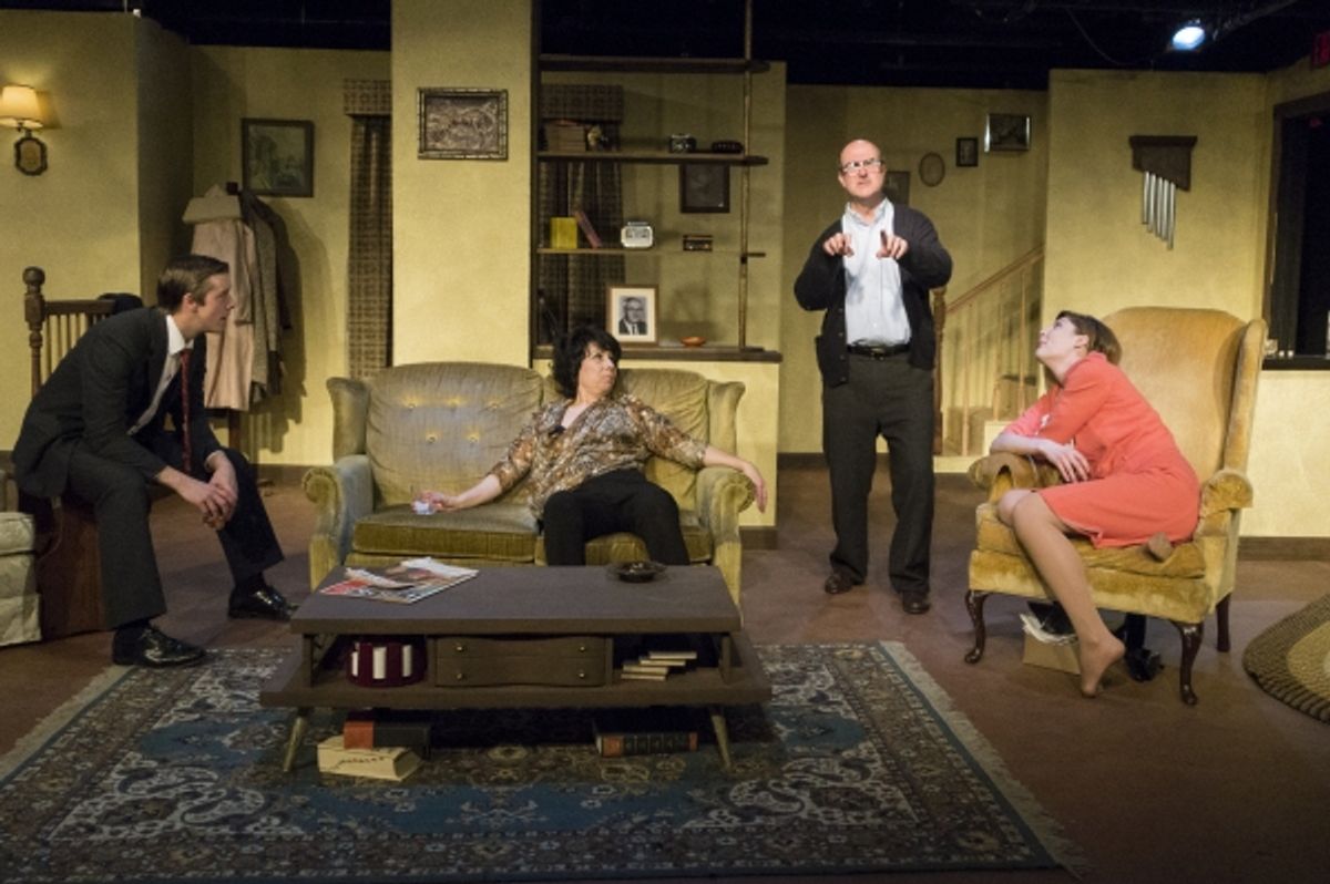 Joe Jalette (Nick), Julie Herber (Martha), Tad Janes (George), and Courtney McLaughlin (Honey) at 