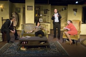 Joe Jalette (Nick), Julie Herber (Martha), Tad Janes (George), and Courtney McLaughli Photo