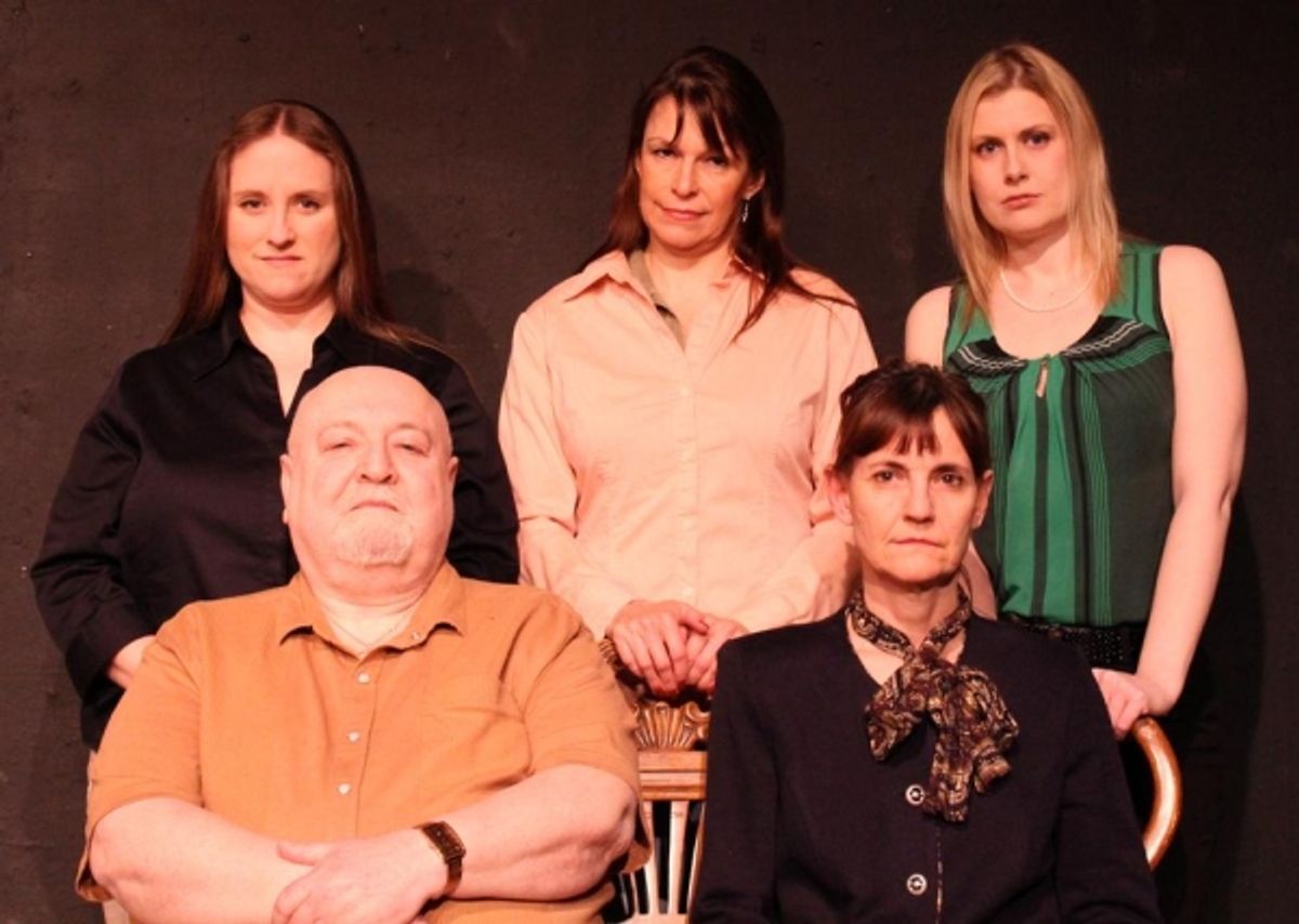Seated, L to R: Marco Newton, Susan Blair.  Standing, L to R:  Giz Coughlin, Cathy Liebars, Maryalice Rubins-Topoleski at 
