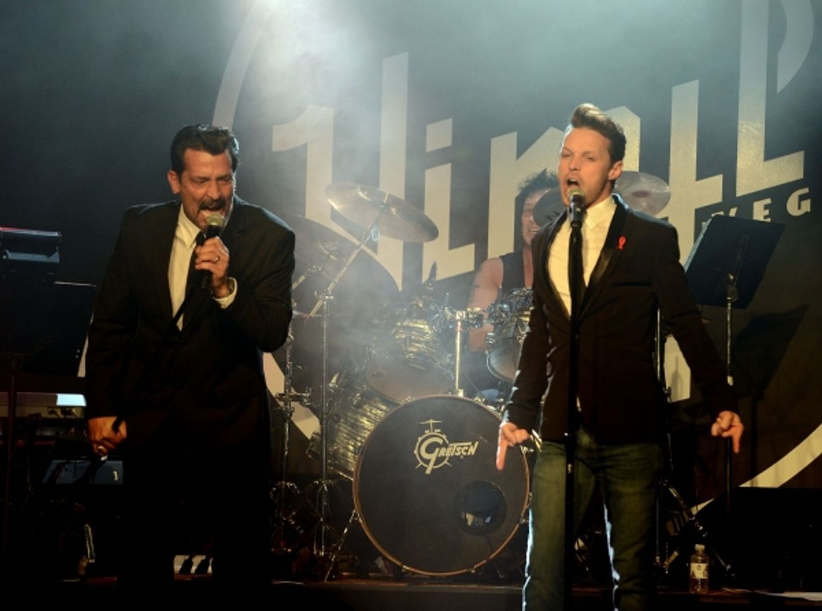 Robert Torti and Brandon Nix from ROCK OF AGES at 