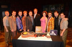 The Cast of MILLION DOLLAR QUARTET with Caesars Entertainment Executive Damian Costa and Ted Rawlins @ BroadwayWorld The Cast of MILLION DOLLAR QUARTET with Caesars Entertainment Executive Damian Costa Photo