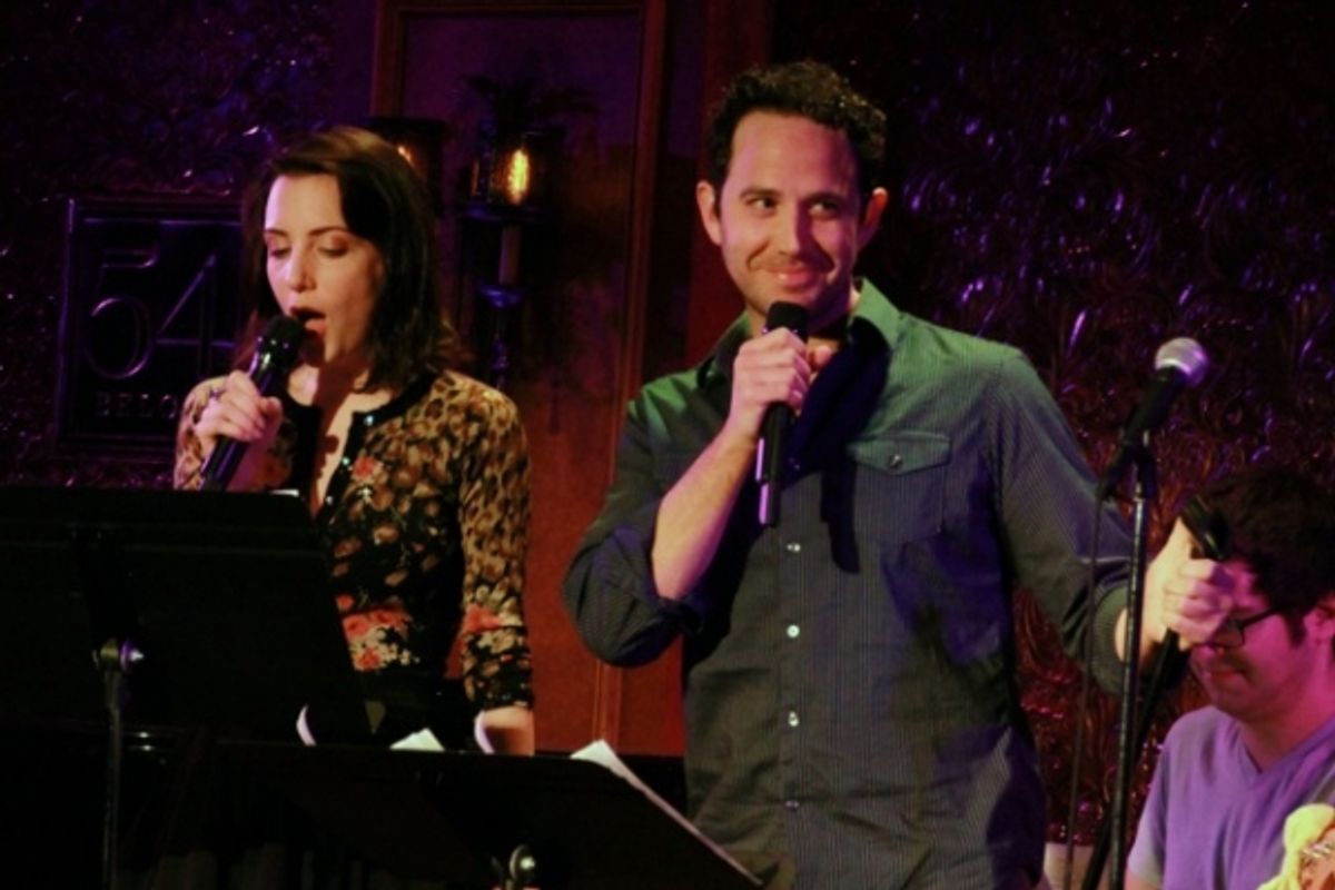 Jessica Hershberg and Santino Fontana at 