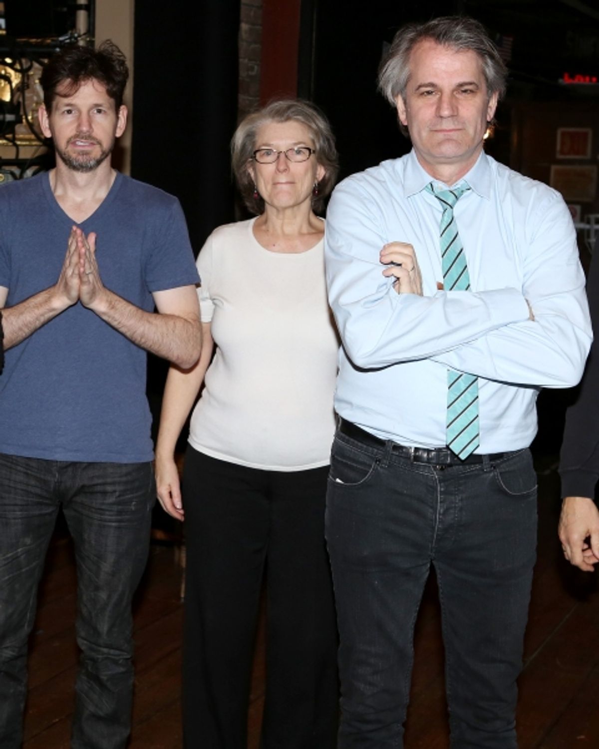 Tim Wright, Cass Morgan and Director Bartlett Sher at 