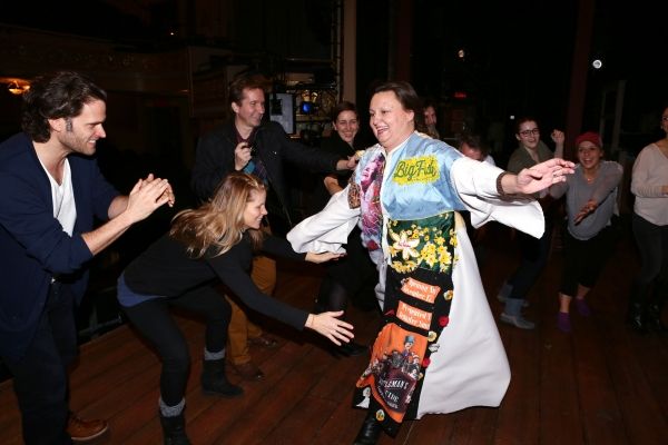 Steven Pasquale, Kelli O'Hara with Jennifer Allen and Company Photo