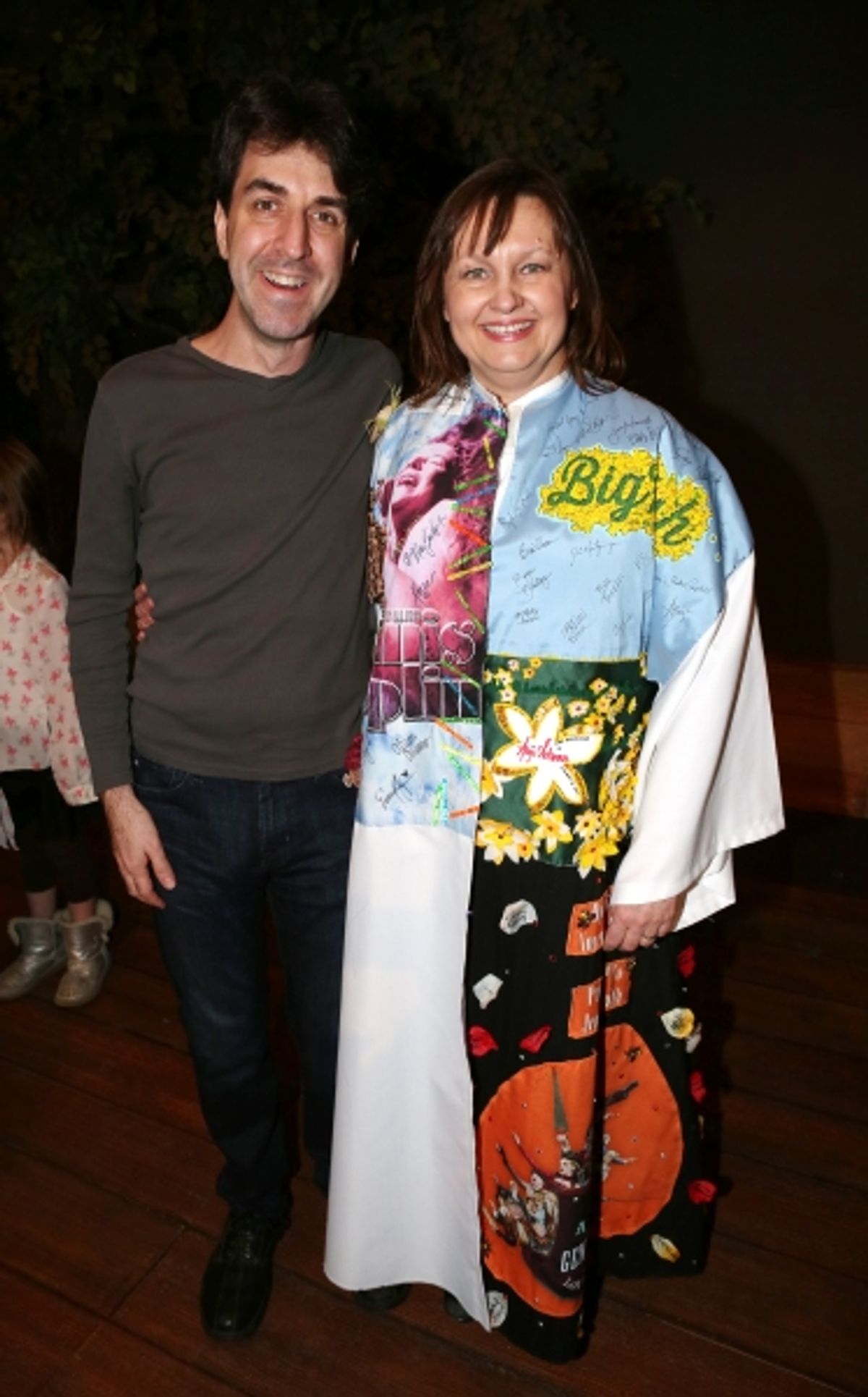 Composer Jason Robert Brown and Jennifer Allen at 