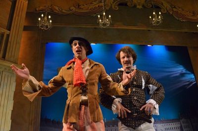 Tom Morin is Cliton and Brian Sheppare is Dorante (the Liar himself!) Photo