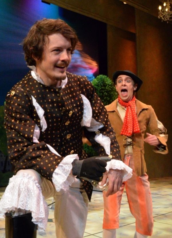 Brian Sheppard is Dorante and Tom Morin is Cliton Photo