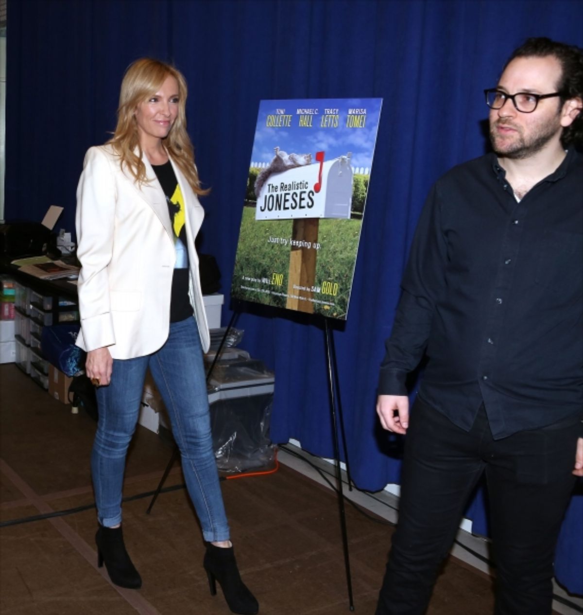 Toni Collette and Director Sam Gold at 