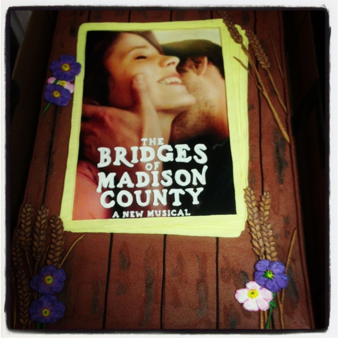 Exclusive Photo Coverage: THE BRIDGES OF MADISON COUNTY's Opening Night Cake!  Image