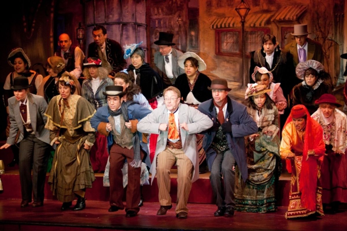 Timothy Mathis (center) with the cast of THE MYSTERY OF EDWIN DROOD at 
