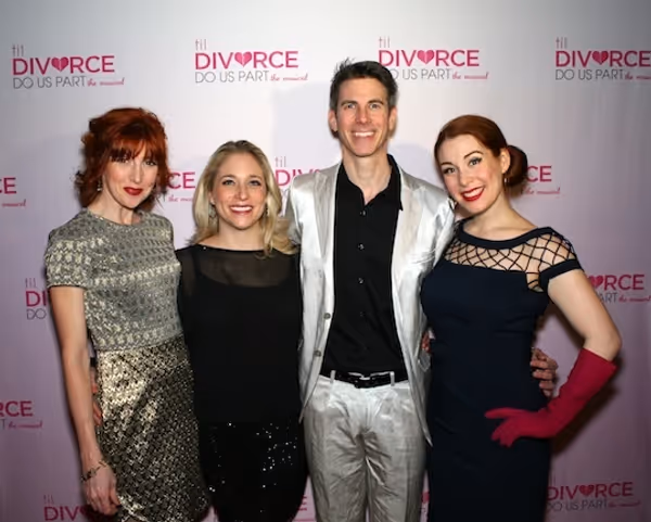 The cast of Til Divorce Do US Part, from left to right: Erin Mcguire, Dana Eilson, Jo Photo