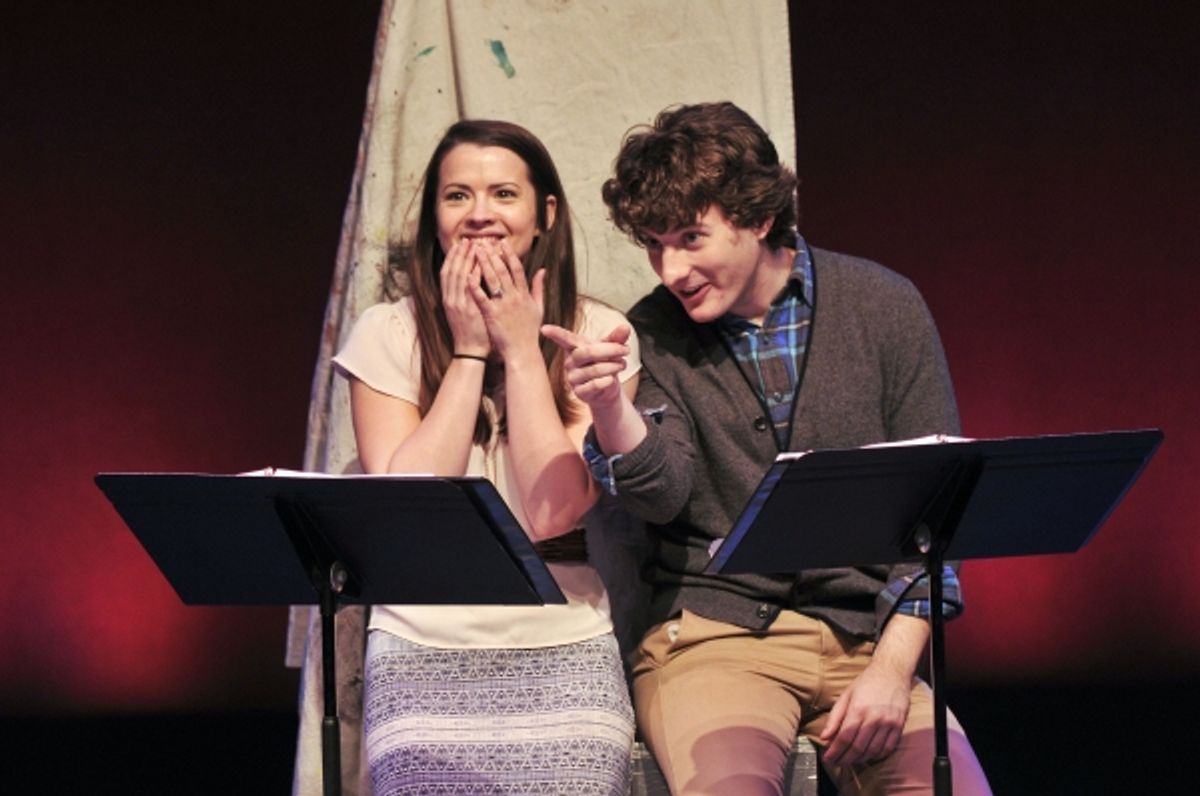 Rose Hemingway as Dorothea Gatsby and Matt Dengler as Waldo at 