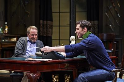 Actors Nick Steen (right, as the young writer Clifford Anderson) and Tom Ford (left,  Photo