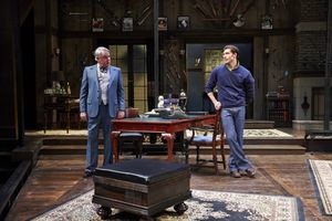 Actors Aled Davies (left, as lawyer Porter Milgrim) and Nick Steen (right, as the young writer Clifford Anderson) @ BroadwayWorld Actors Aled Davies (left, as lawyer Porter Milgrim) and Nick Steen (right, as the you Photo