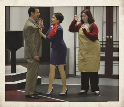 Bryan Maynard (Robert), Helen Rios (Gloria) and Rachel Wesley (Bertha) Photo