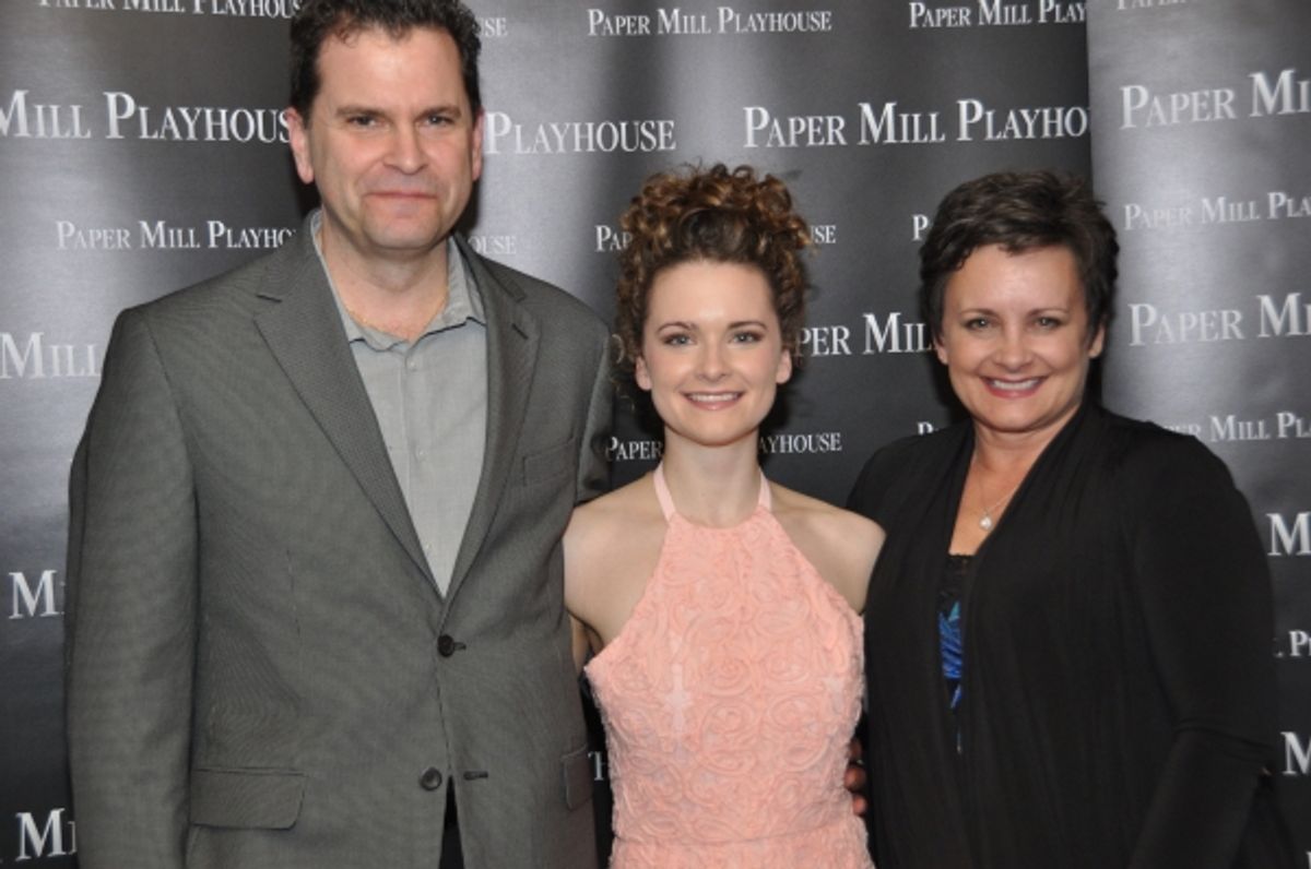 Cathryn Salamone and her parents at 