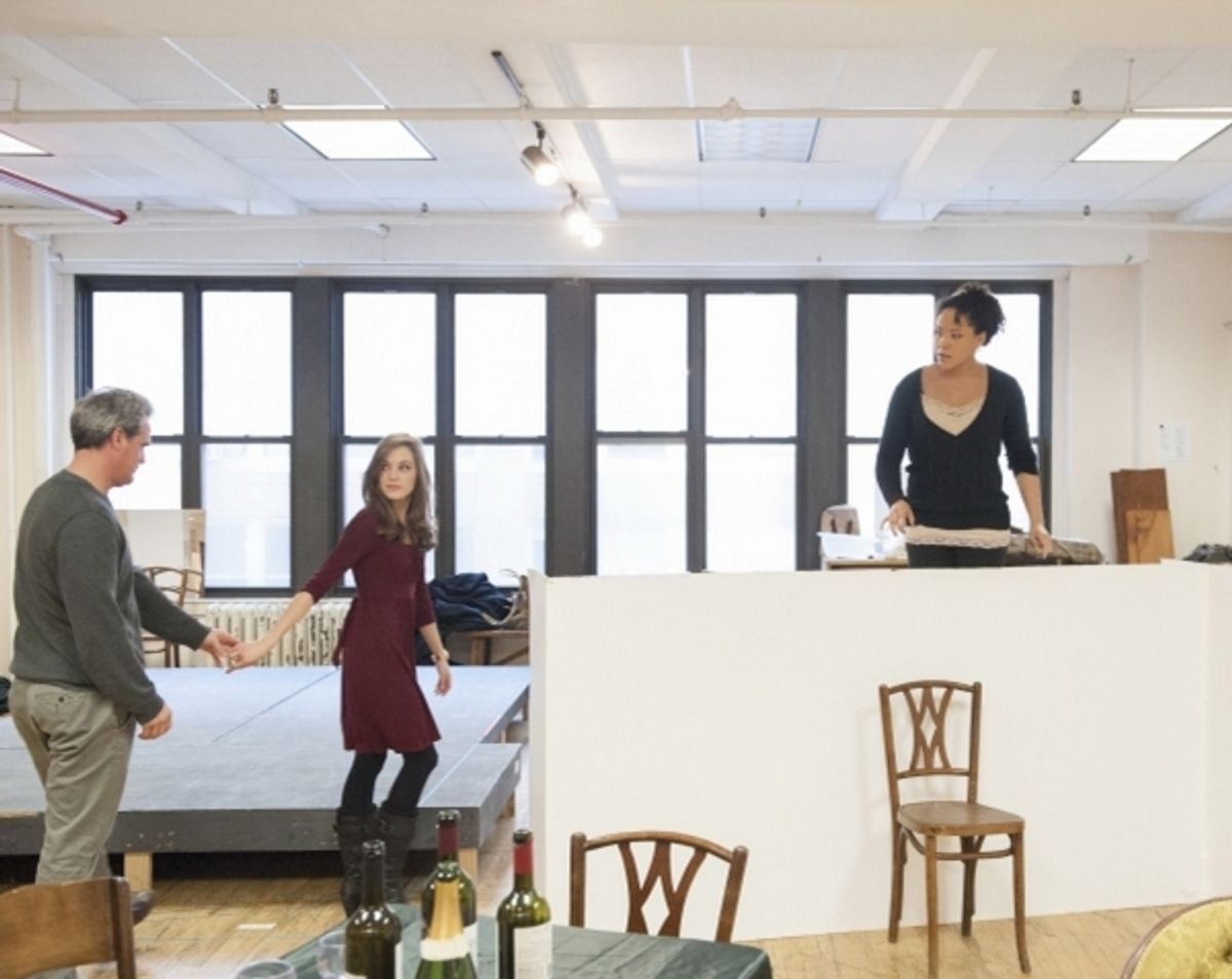 Michael Park, Laura Osnes, Lilli Cooper at 