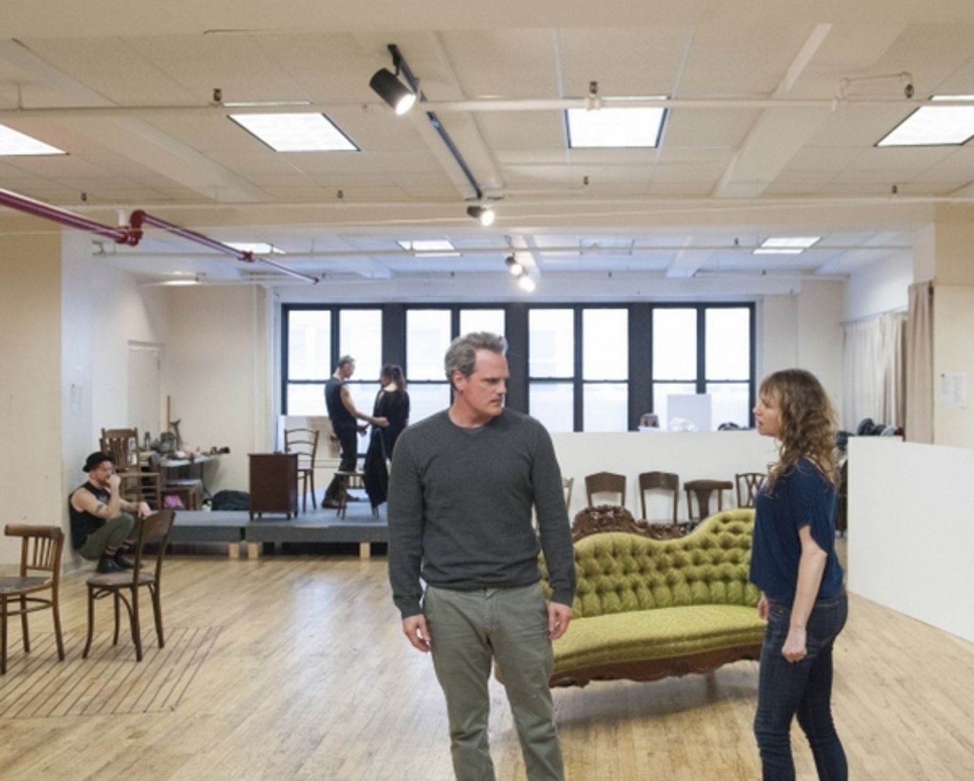 Photo Flash: In Rehearsal with Laura Osnes, F. Murray Abraham, Lilli Cooper & More for Atlantic Theater Company's THE THREEPENNY OPERA  Image