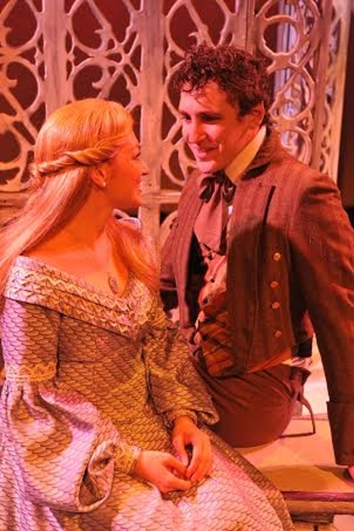 Lori Lusted (Cosette) and Garrett Marshall (Marius) at 