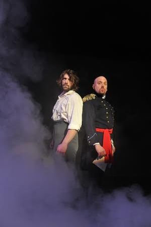 Cliff McCormick (Jean Valjean) and Eric Jon Mahlum (Javert) Photo