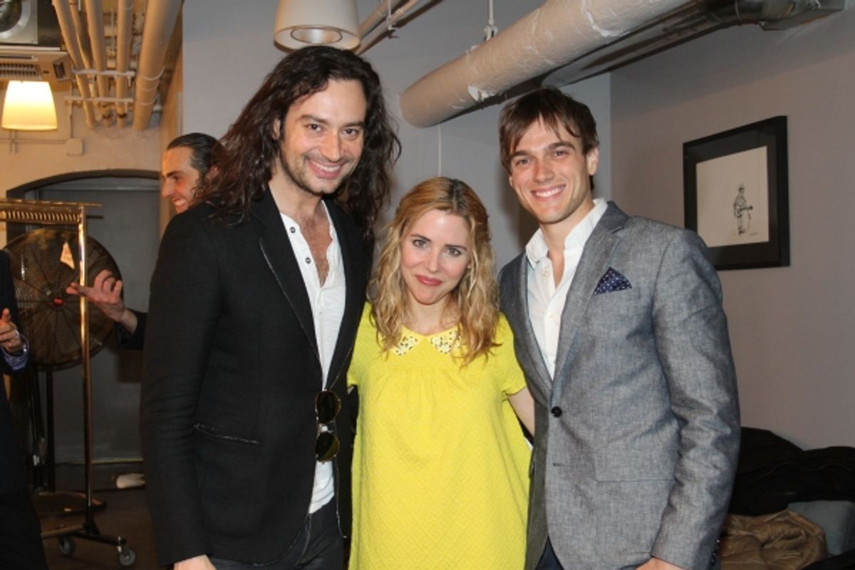 Constantine Maroulis, Kerry Butler and Justin Sargent at 