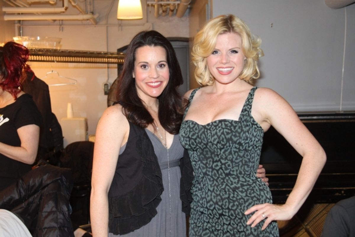 Jenna Leigh Green and Megan Hilty at 
