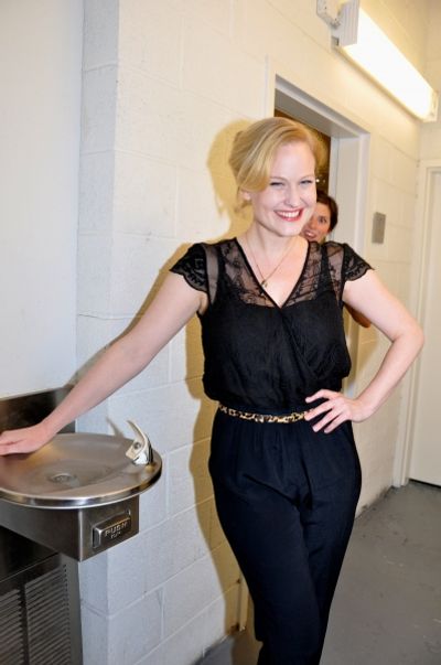 Justine Salata photobombs Heidi Armbruster Photo