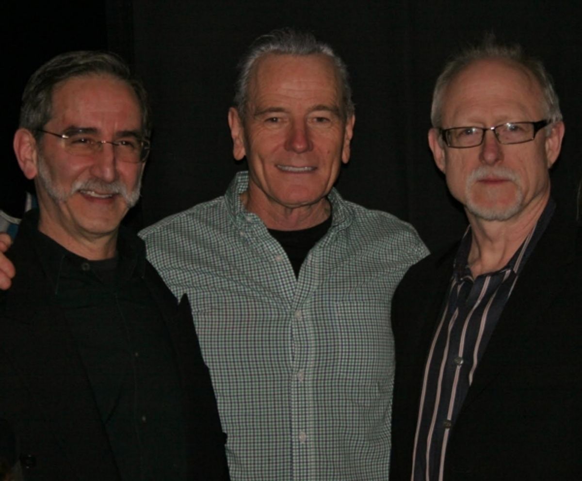 David Goodman, Bryan Cranston, Robert Schenkkan at 
