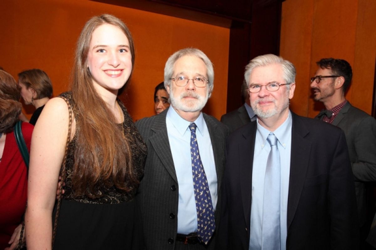 Larissa Mark, John Weidman, Christopher Durang at 