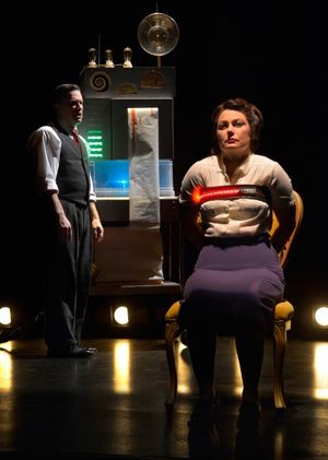 Nicholas Rose (The Inventor, background) and Jessa Brie Moreno (The Wife) @ BroadwayWorld Nicholas Rose (The Inventor, background) and Jessa Brie Moreno (The Wife) Photo