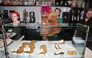 Employees with Jason Jacoby & Trekkie Monster @ BroadwayWorld Employees with Jason Jacoby & Trekkie Monster Photo