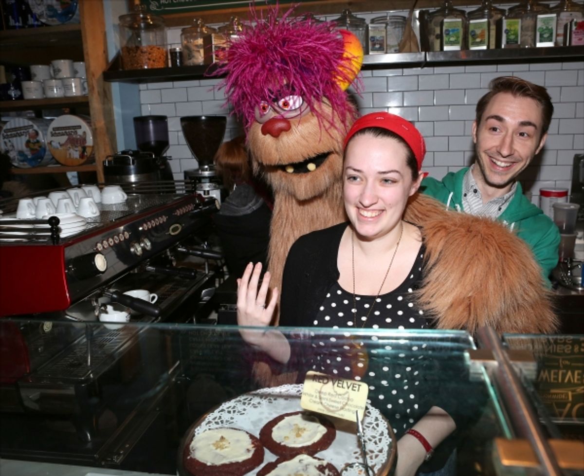Employee with Jason Jacoby & Trekkie Monster at 
