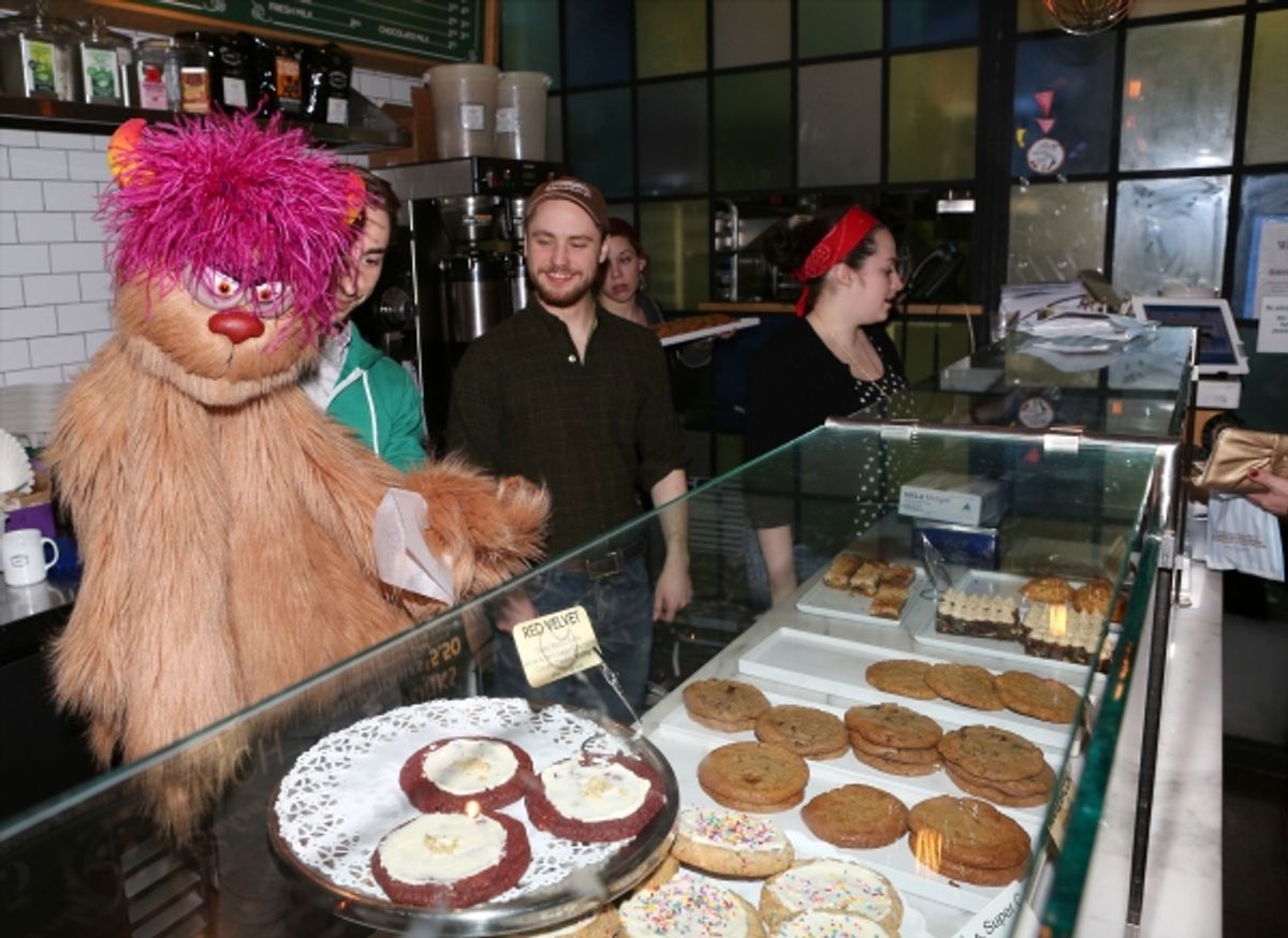 Employees with Jason Jacoby & Trekkie Monster at 