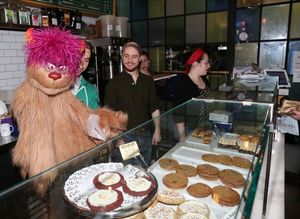 Employees with Jason Jacoby & Trekkie Monster @ BroadwayWorld Employees with Jason Jacoby & Trekkie Monster Photo