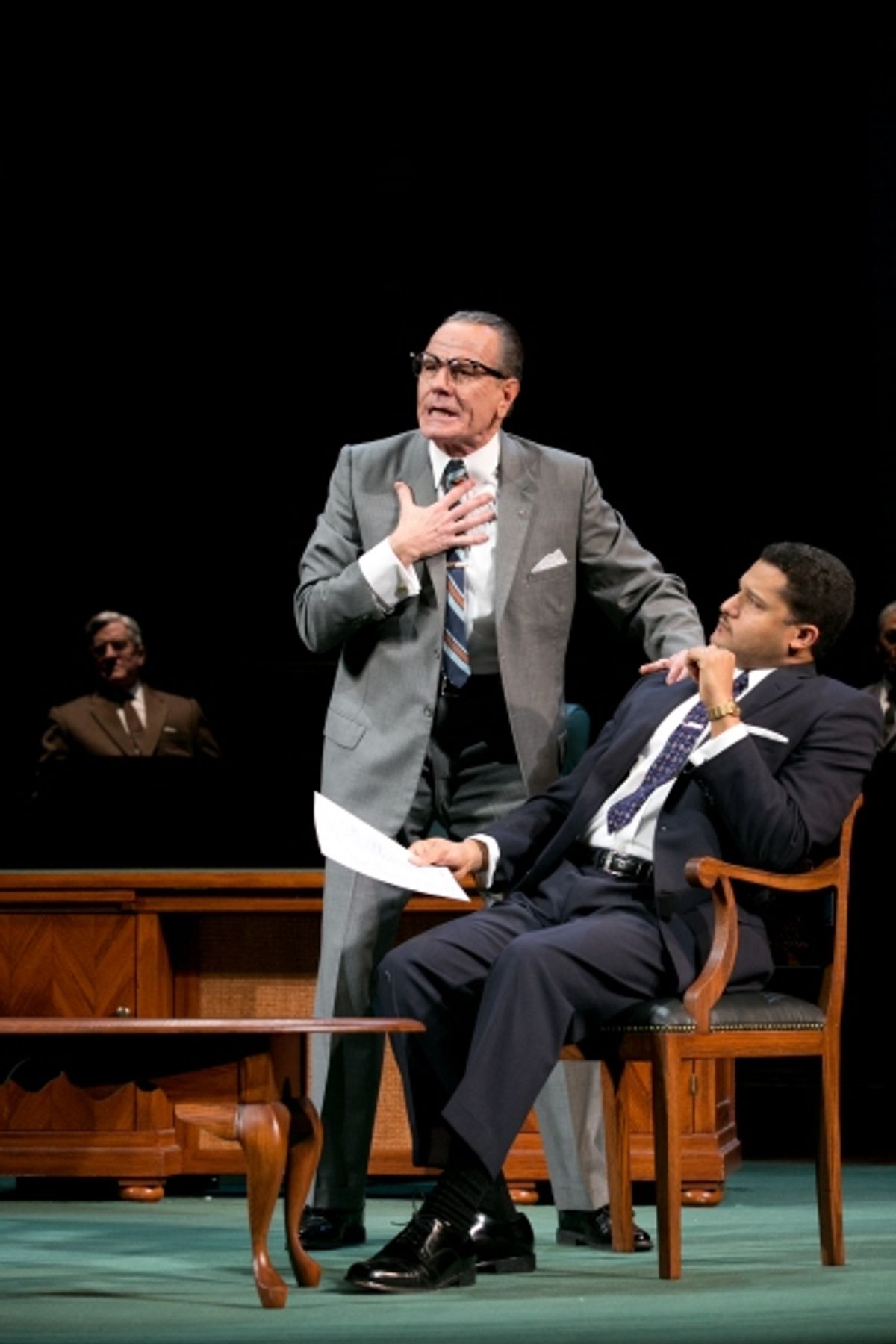 Bryan Cranston, Brandon J. Dirden  and Richard Poe at 