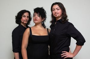 Virginia Baeta (as Sir Credulous Easy), Tiffany Abercrombie (as Lady Fancy) and Elisabeth Preston (as Wittmore) @ BroadwayWorld Virginia Baeta (as Sir Credulous Easy), Tiffany Abercrombie (as Lady Fancy) and Elisa Photo