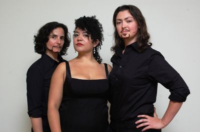 Virginia Baeta (as Sir Credulous Easy), Tiffany Abercrombie (as Lady Fancy) and Elisa Photo