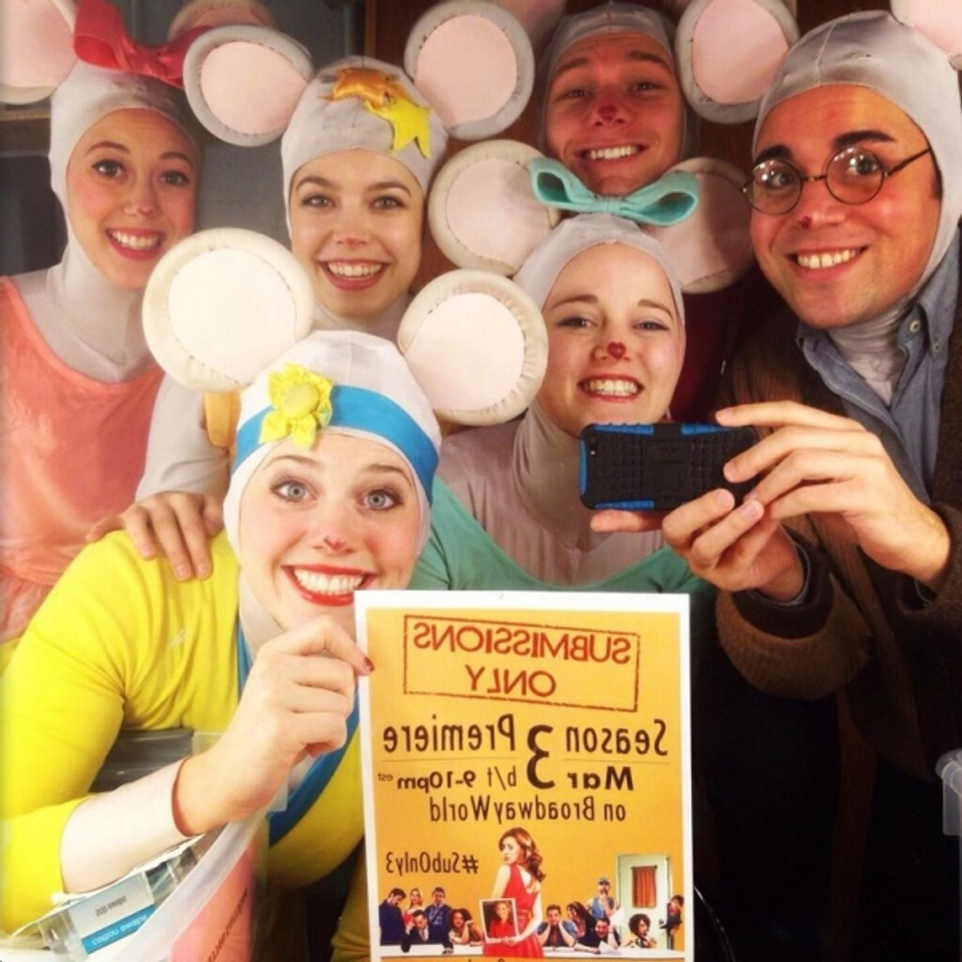 Photo Flash: Saturday Intermission Pics, March 1 - ROCKY, PHANTOM Pump for LES MIS; KINKY BOOTS Cast Passes the Heel & More!  Image