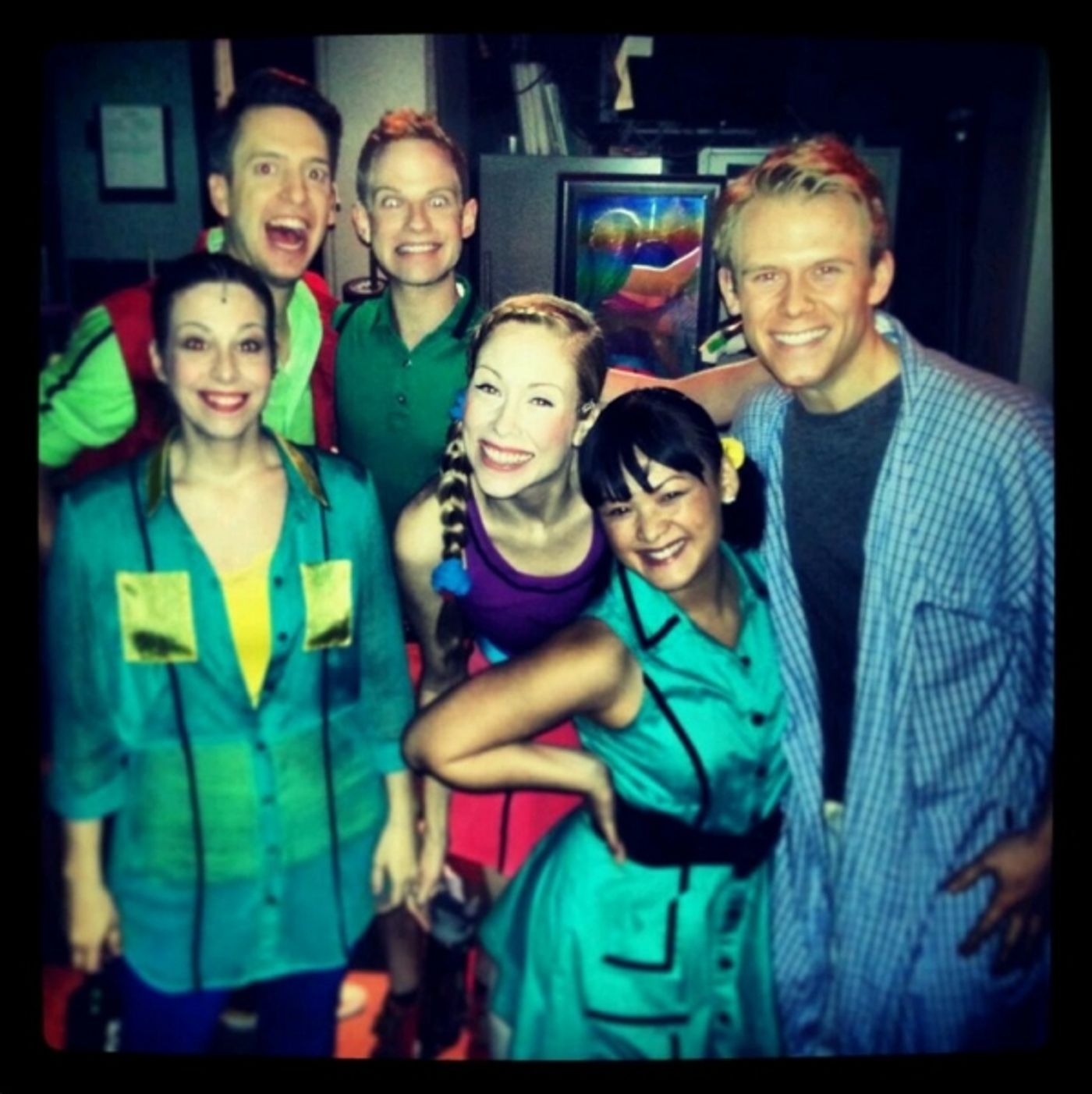 Photo Flash: Saturday Intermission Pics, March 1 - ROCKY, PHANTOM Pump for LES MIS; KINKY BOOTS Cast Passes the Heel & More!  Image