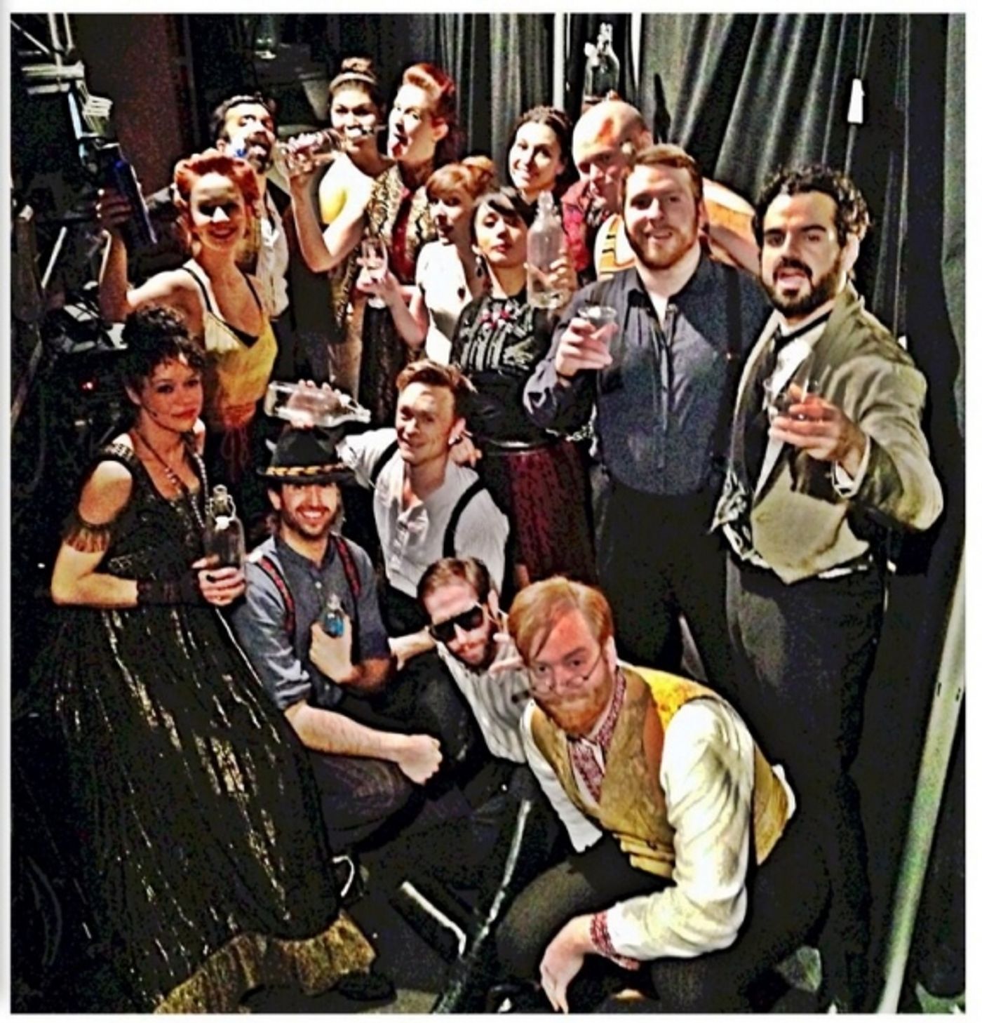 Photo Flash: Saturday Intermission Pics, March 1 - ROCKY, PHANTOM Pump for LES MIS; KINKY BOOTS Cast Passes the Heel & More!  Image