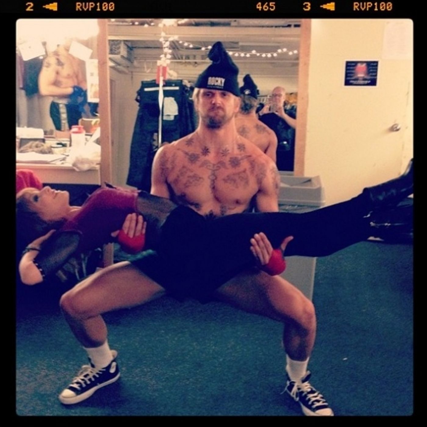 Photo Flash: Saturday Intermission Pics, March 1 - ROCKY, PHANTOM Pump for LES MIS; KINKY BOOTS Cast Passes the Heel & More!  Image