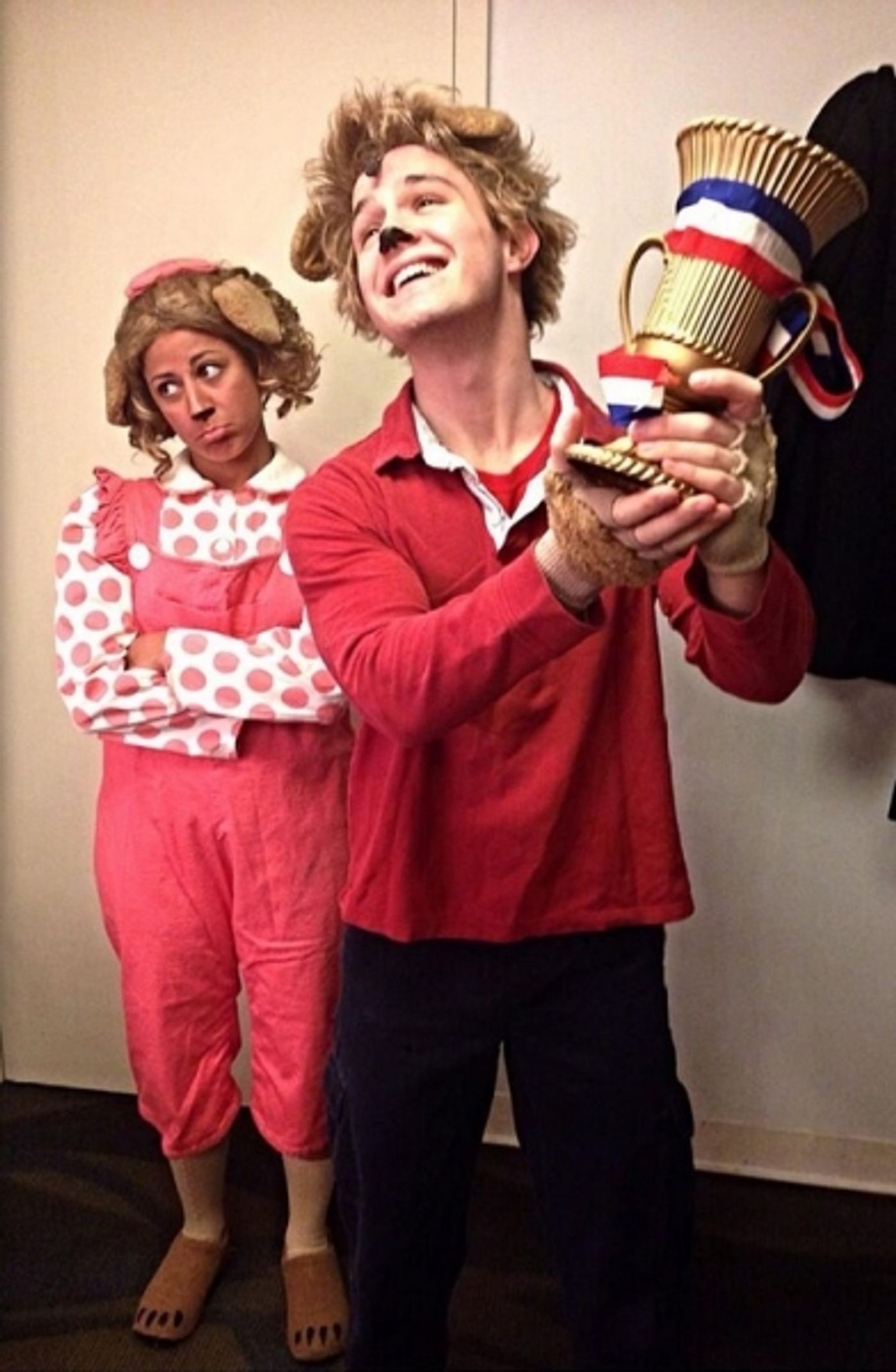 Photo Flash: Saturday Intermission Pics, March 1 - ROCKY, PHANTOM Pump for LES MIS; KINKY BOOTS Cast Passes the Heel & More!  Image