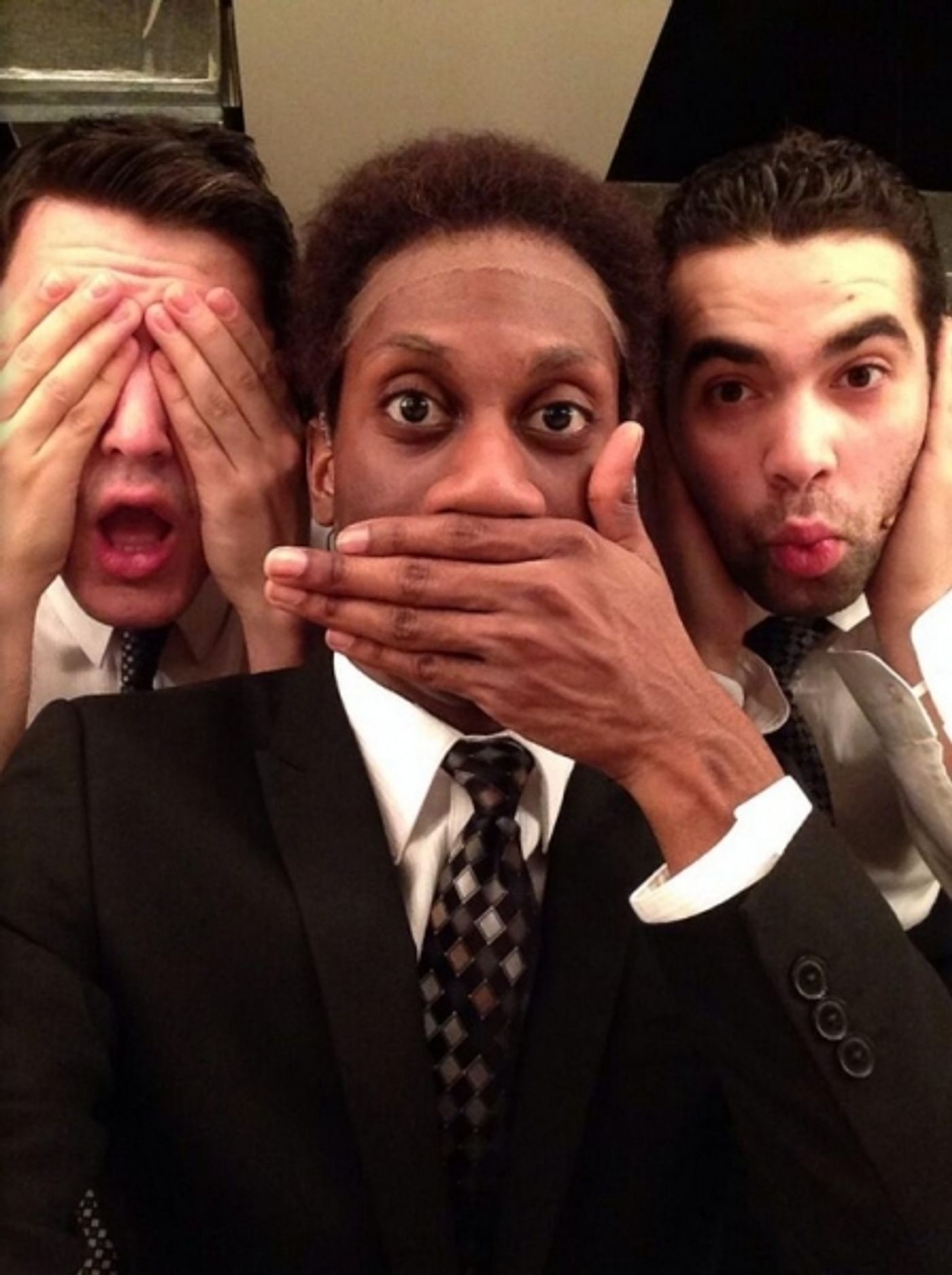 Photo Flash: Saturday Intermission Pics, March 1 - ROCKY, PHANTOM Pump for LES MIS; KINKY BOOTS Cast Passes the Heel & More!  Image