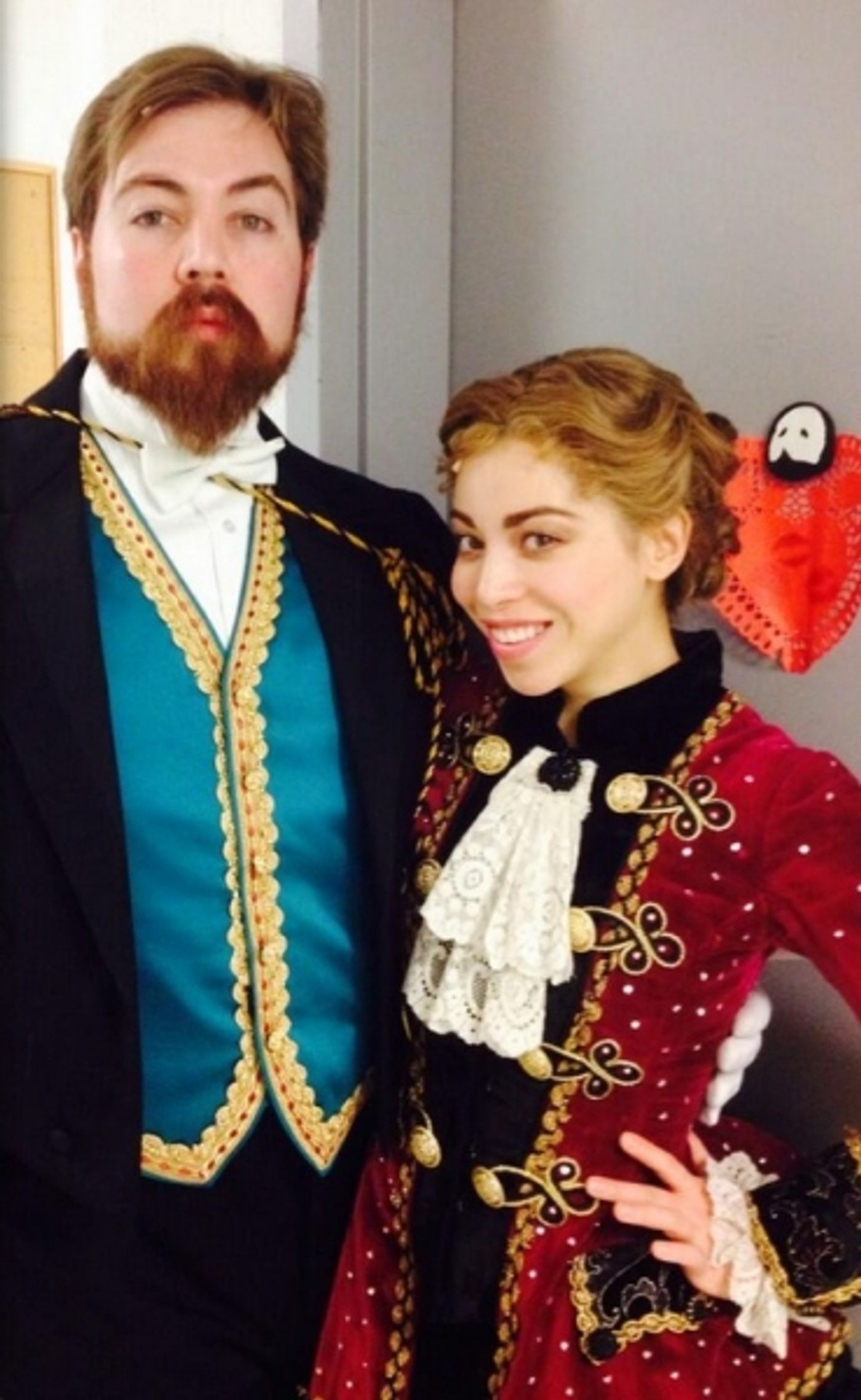 Photo Flash: Saturday Intermission Pics, March 1 - ROCKY, PHANTOM Pump for LES MIS; KINKY BOOTS Cast Passes the Heel & More!  Image