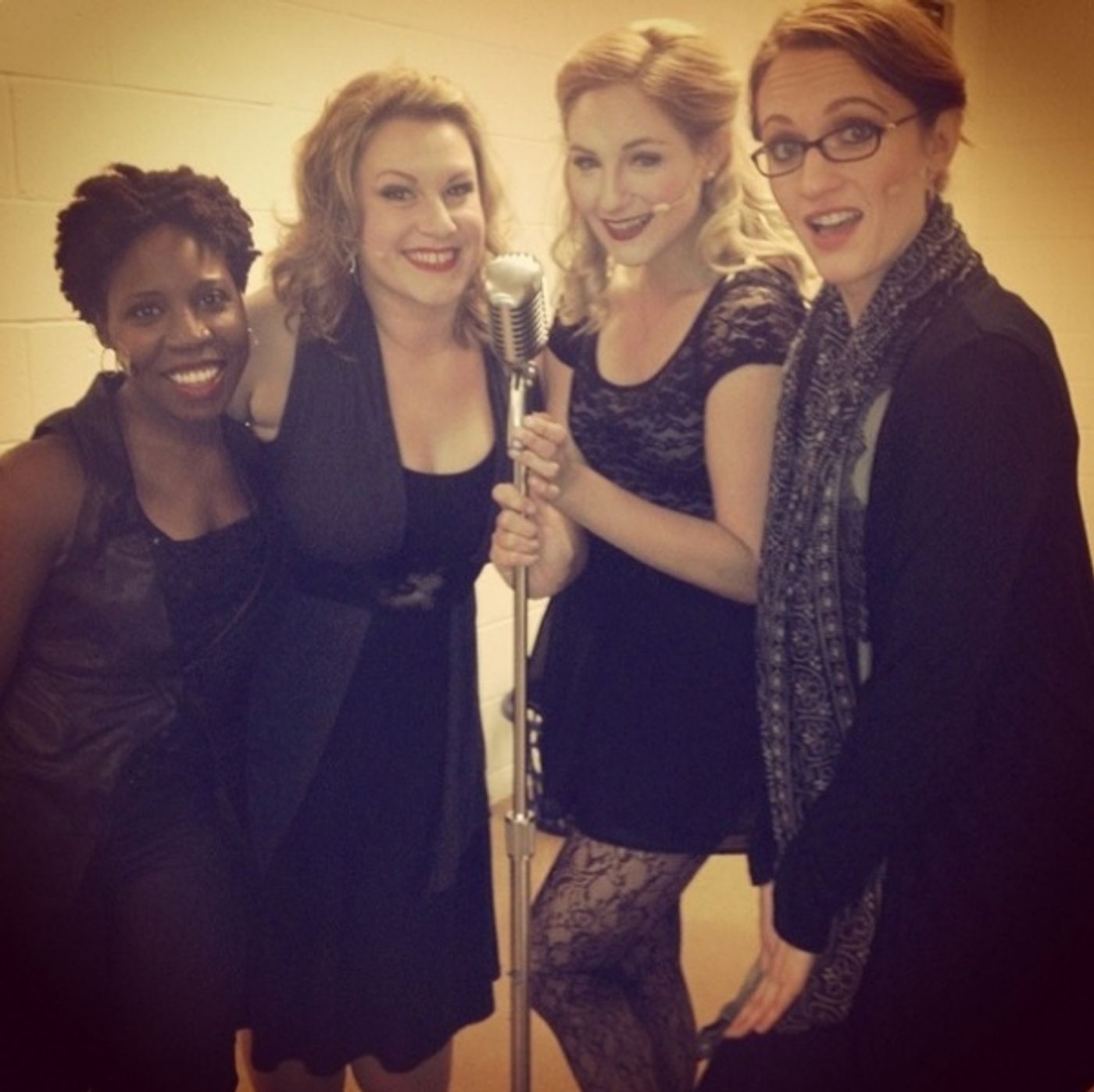 Photo Flash: Saturday Intermission Pics, March 1 - ROCKY, PHANTOM Pump for LES MIS; KINKY BOOTS Cast Passes the Heel & More!  Image