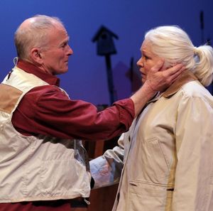 Will Rhys as Gunner and Florence Lacey as Peg Photo