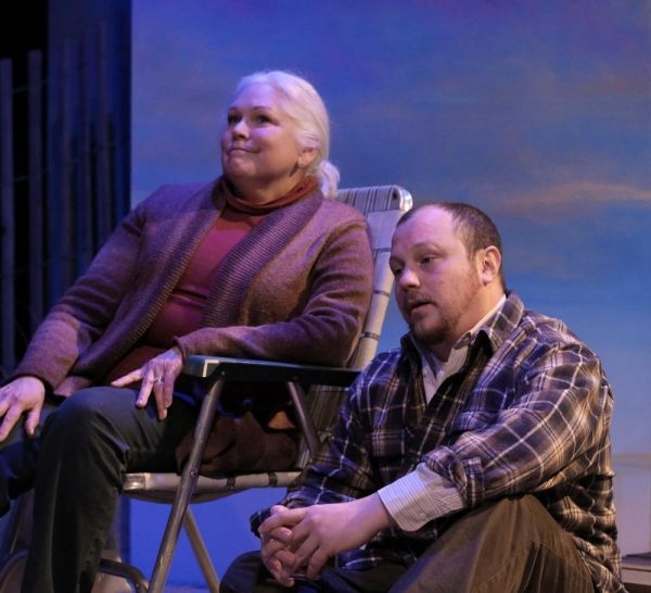 Florence Lacey as Peg and JP Guimont as Jack Photo