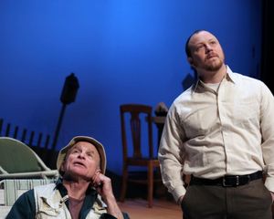 Will Rhys as Gunner and JP Guimont as Jack @ BroadwayWorld Will Rhys as Gunner and JP Guimont as Jack Photo